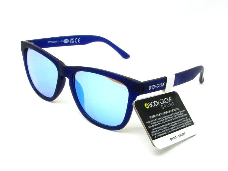 Body Glove Sport Mirrored Sunglasses BGSPT 22 09 BLU 100% UV Protection