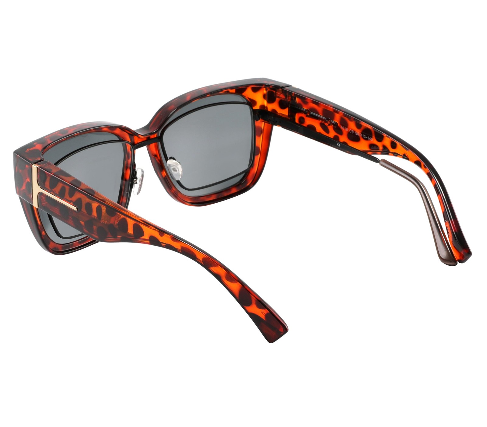 Yogo Vision Polarized Fit Over Glasses Sunglasses for Women Men Wear Over