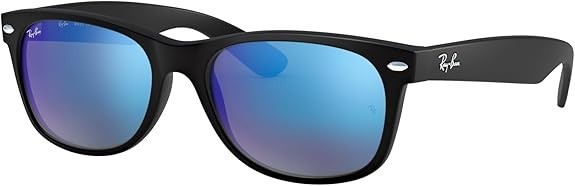 Ray-Ban Wayfarer Rb2132 Blue Mirror Flash 622/17 Sunglasses 55MM NEW w/ Tags