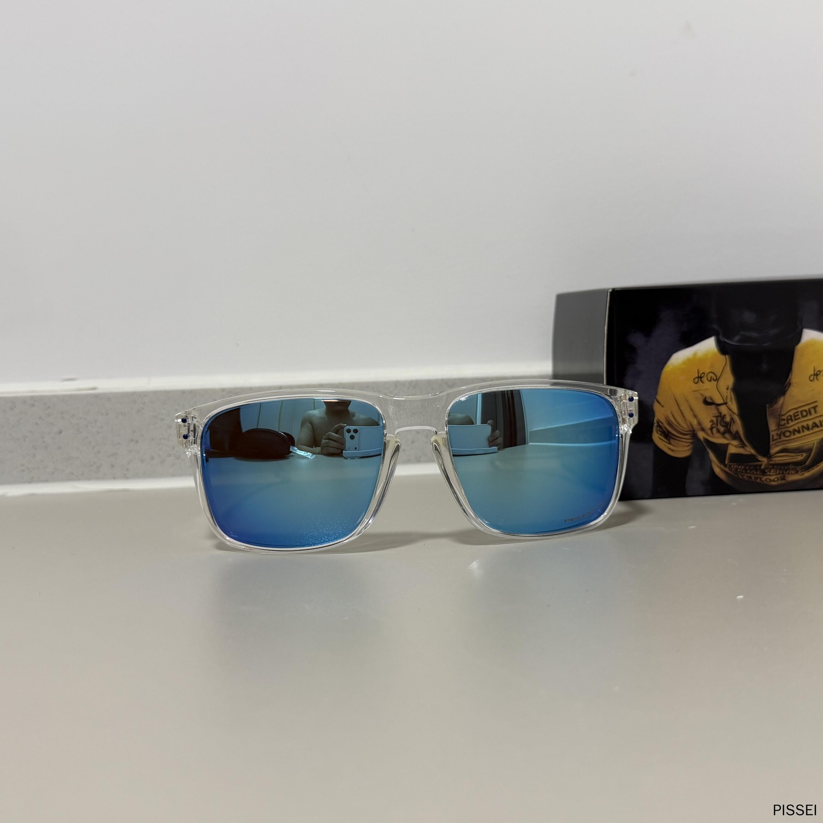 Oakley HOLBROOK XXL OO9487 Sunglasses with Clear Polarized PRIZM Ice Blue IN BOX