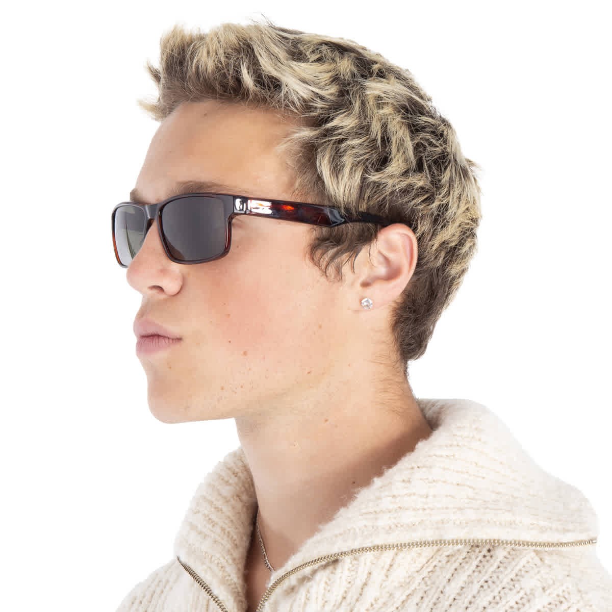 Salvatore Ferragamo Brown Rectangular 58 mm Men’s Sunglasses SF960S 214 58