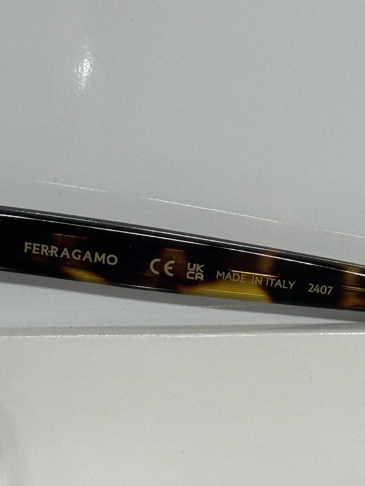Ferragamo SF3015 242 Tortoise Acetate custom G15 Polarized Sunglasses