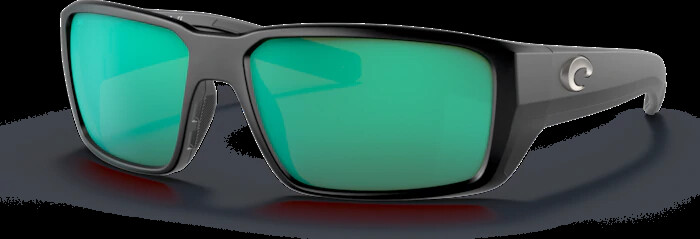 NEW Costa Del Mar FANTAIL PRO Polarized Sunglasses Matte Black Green Glass 580G