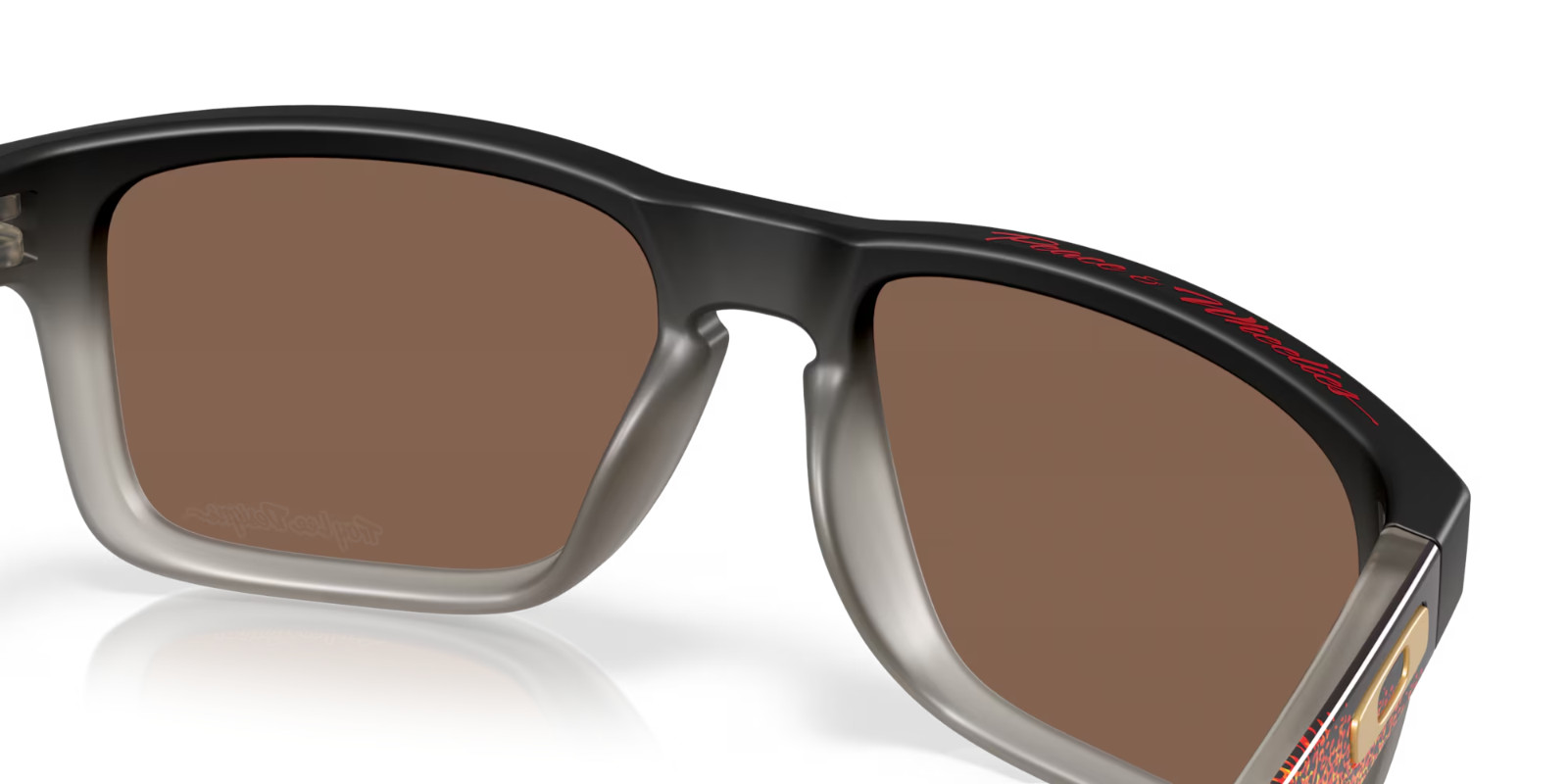 OAKLEY SUNGLASSES HOLBROOK OO9102 TLD BLACK FADE PRIZM 24K POLARIZED