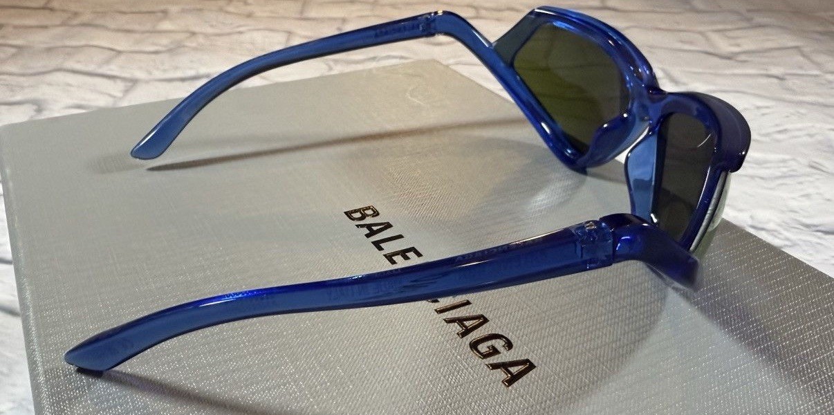 Balenciaga Shield-Frame Bio Injection Sunglasses 71-16-120 Size XL *NEW* $725