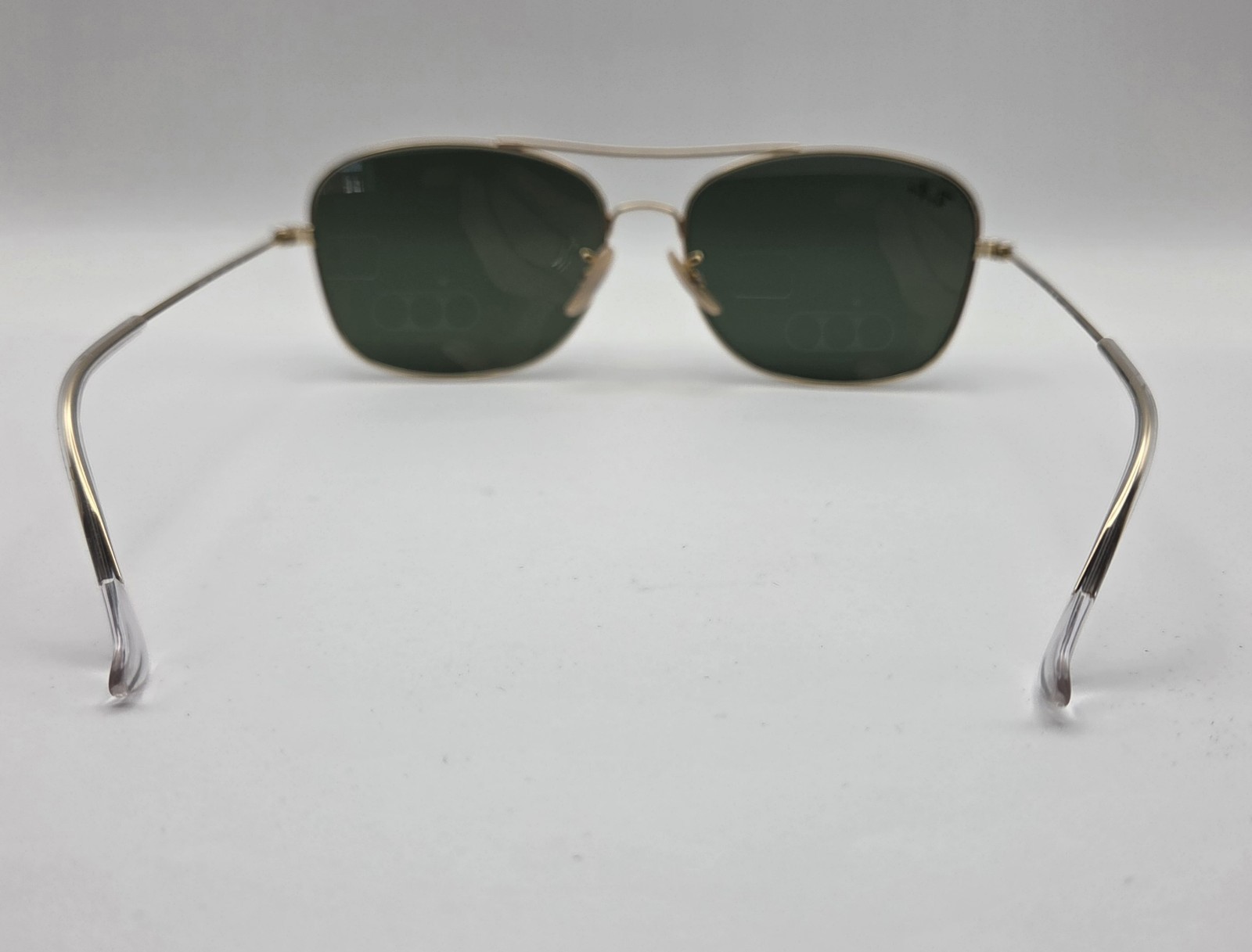 Ray-Ban RB3799 001/9A Gold Polarized G-15 Green Sunglasses 57mm Double Bridge