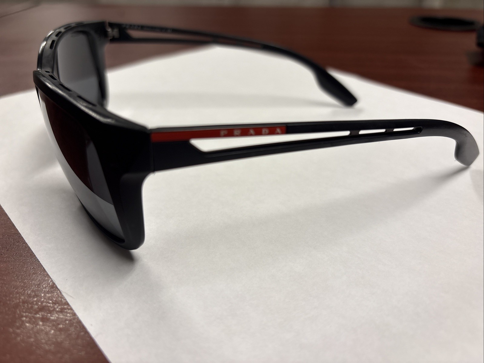 PRADA SPS 03T 1BO-5S0 140 3N Black Frame Sunglasse Pre-Owned Genuine 100%