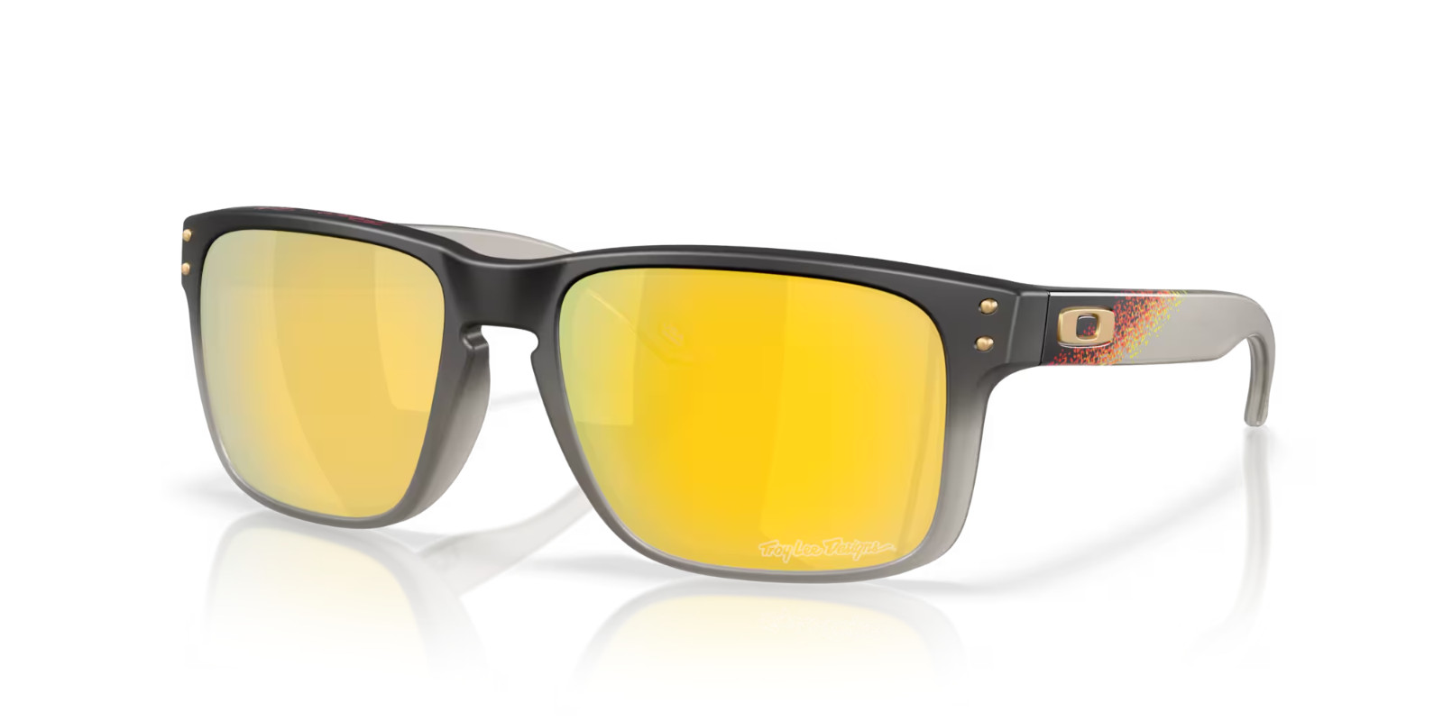 OAKLEY SUNGLASSES HOLBROOK OO9102 TLD BLACK FADE PRIZM 24K POLARIZED