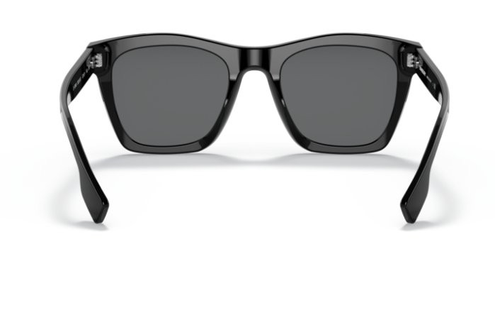 BURBERRY Cooper BE4348 300187 52mm Black Dark Grey Men’s Sunglasses