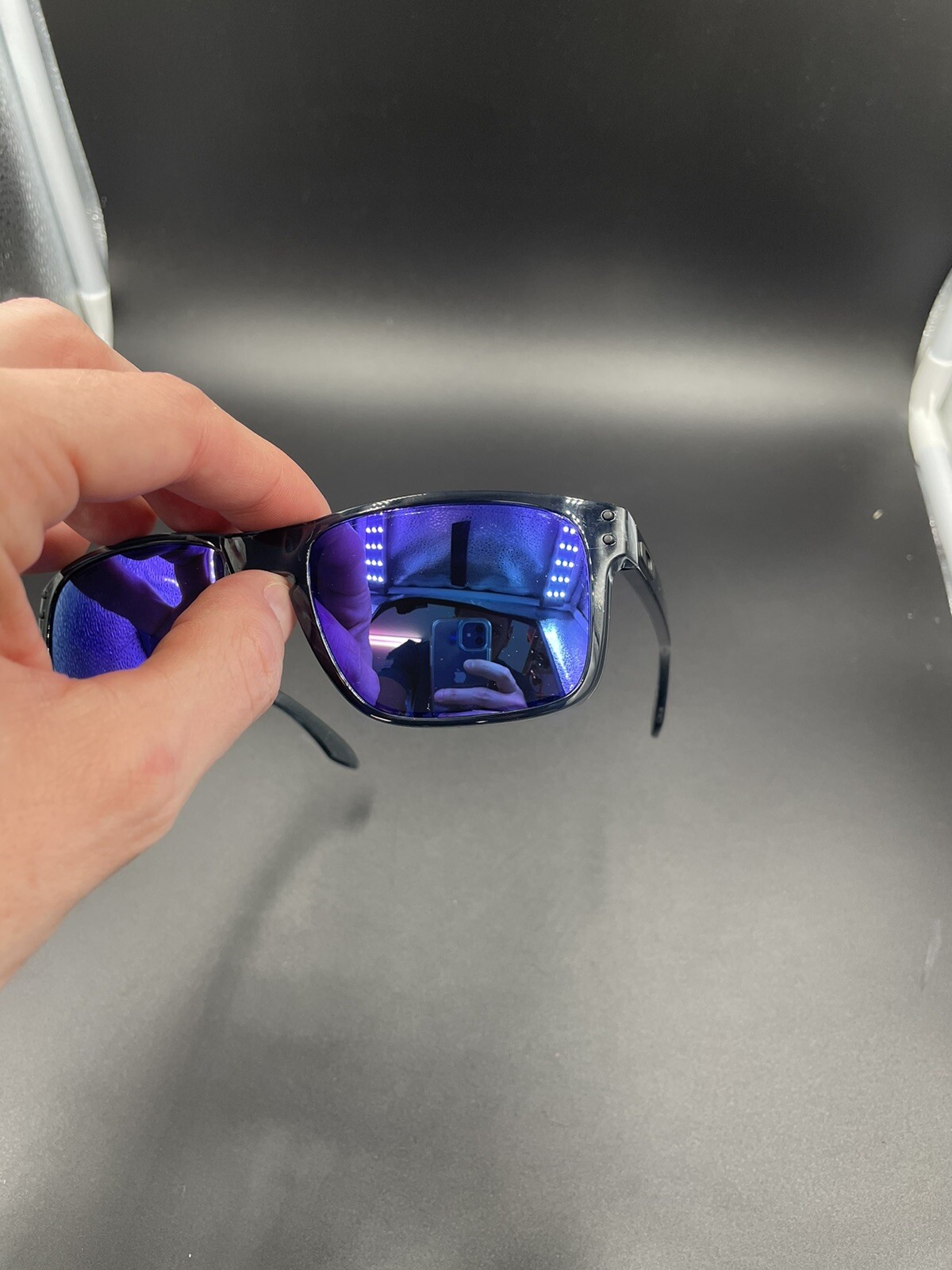 Oakley Holbrook Crystal Black w/ Violet Iridium Lenses