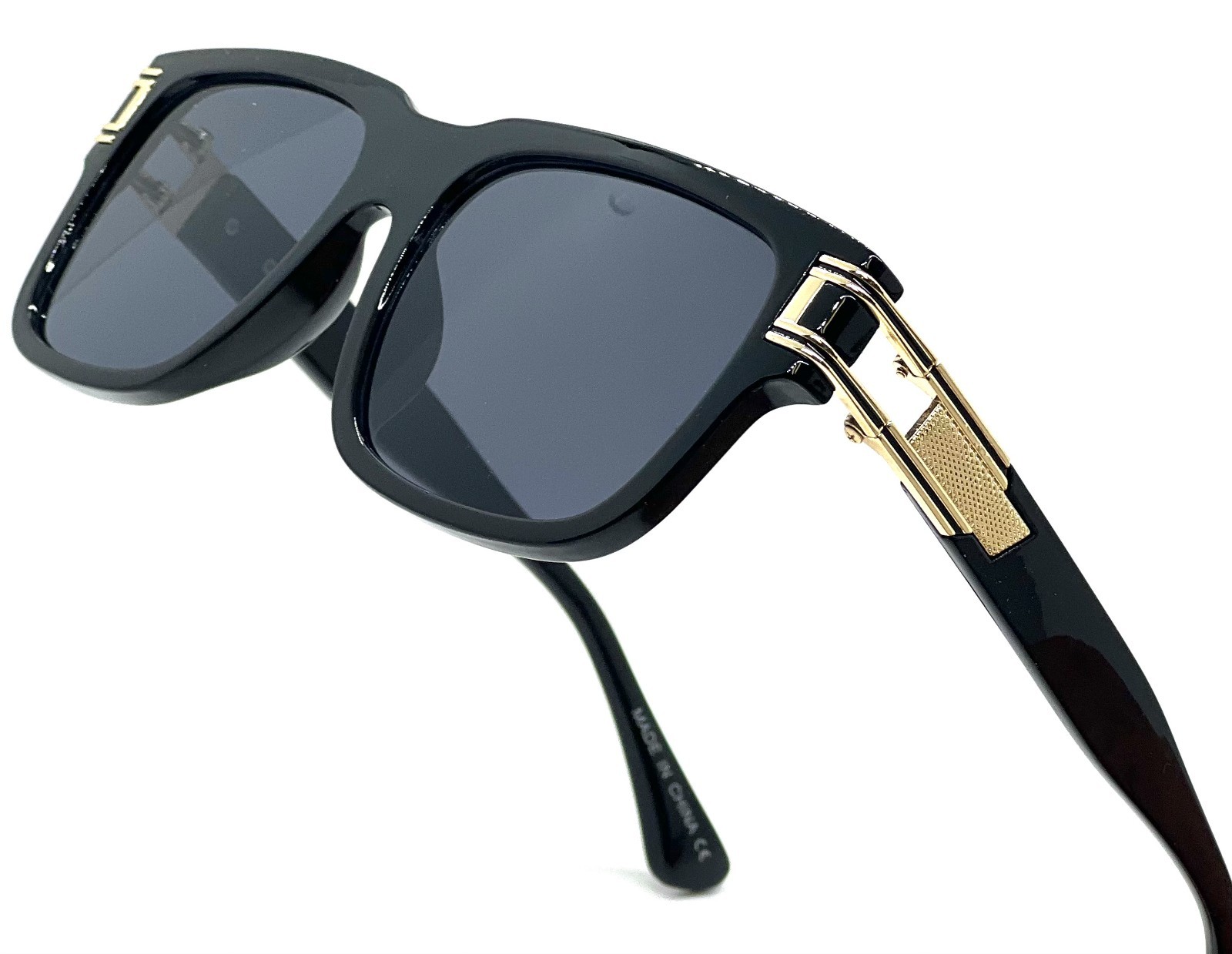 Fashion Men Sunglasses Designer New Style Classic Model Gold Metal Bar Retro NEW
