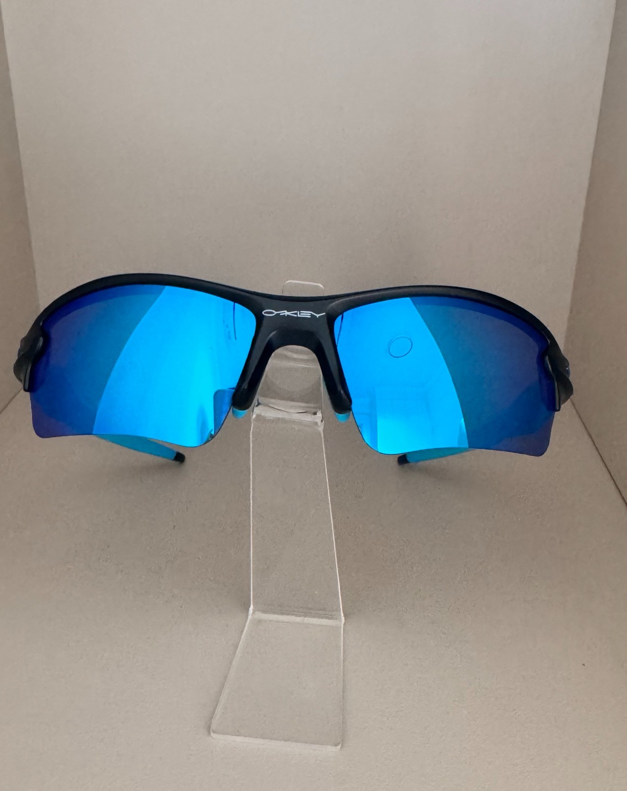 Brand new Oakley FLAK 2.0 XL sunglasses, polished black frame/ sapphire PRIZM le