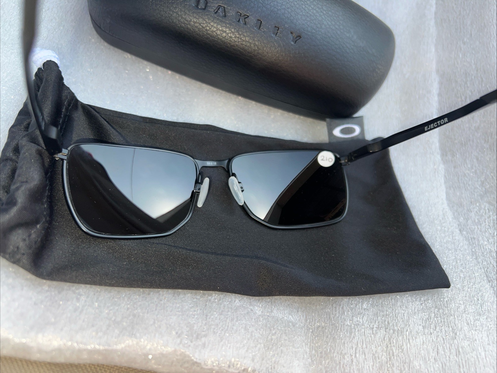 Oakley Ejector Satin Black/Prizm Black 58 mm Sunglasses OO4142-0158