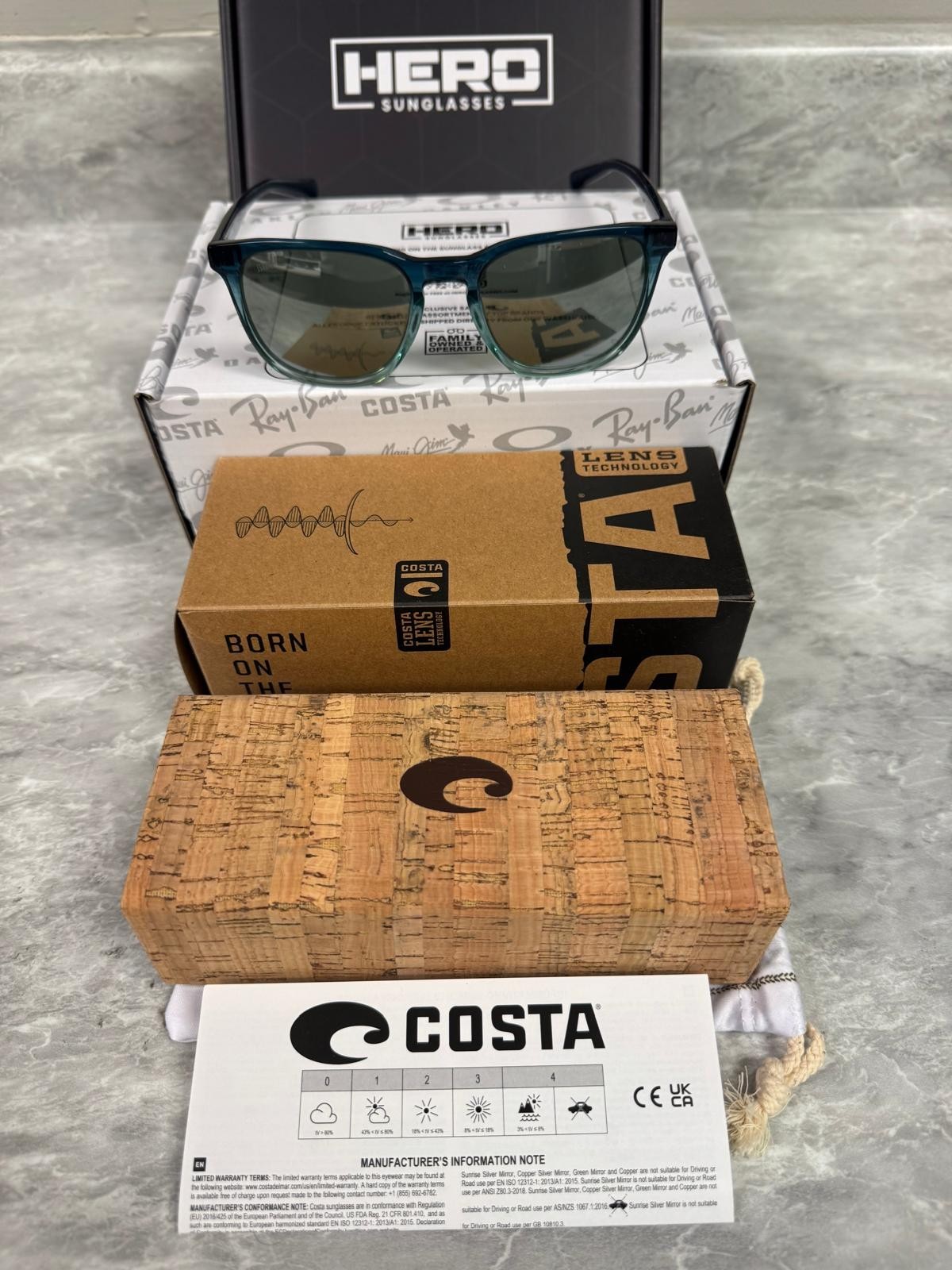 COSTA | NEW | SULLIVAN | 2002 – 04 | SHINY DEEP TEAL FADE | GREY SILVER MIRROR 5