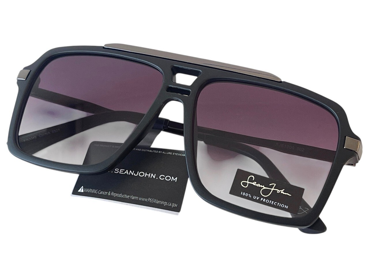 Men’s Sean John Sunglasses Cool Shade Big Lenses Hip Hop Fashion Pilot Style New