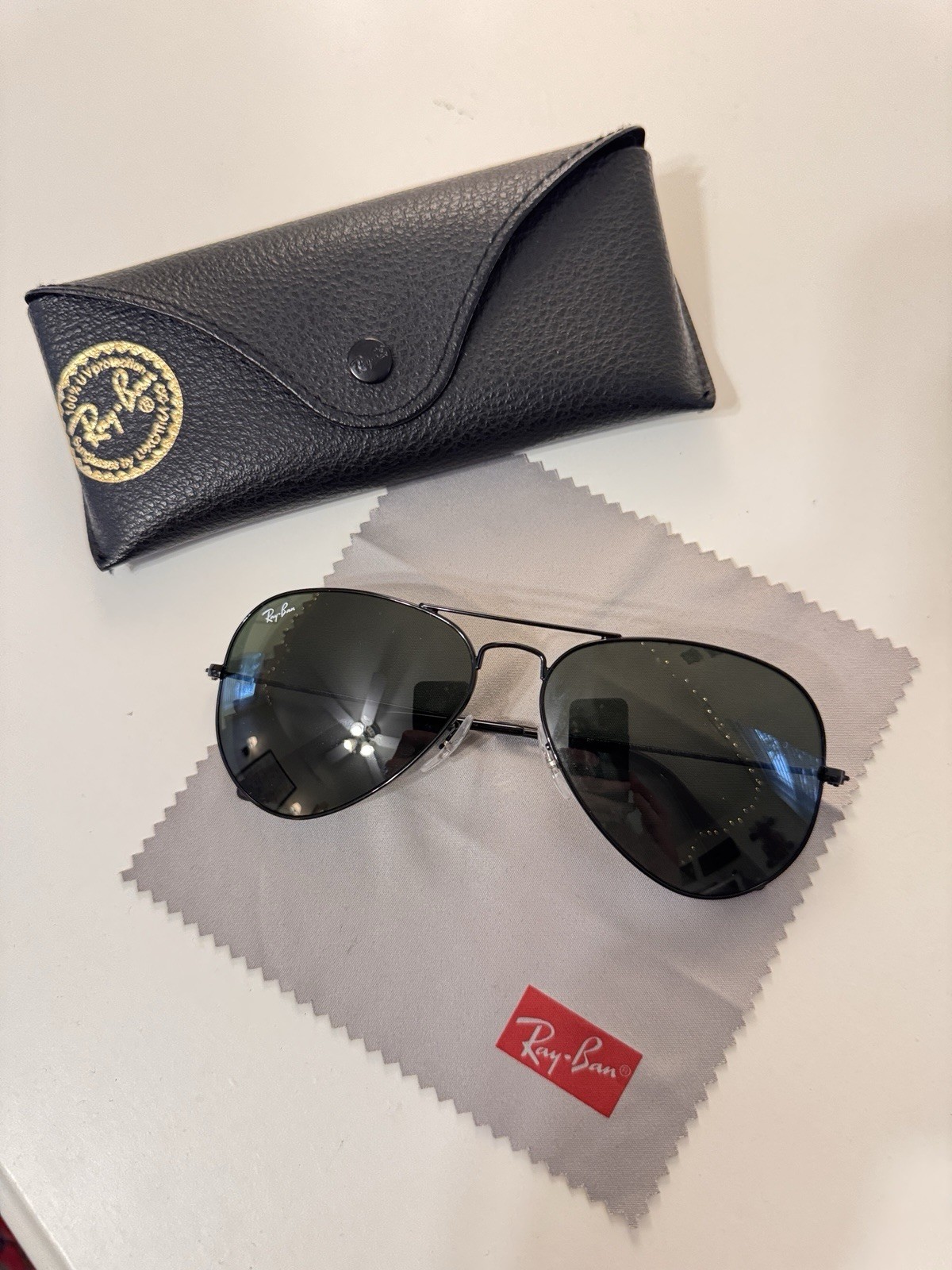 Ray Ban aviator sunglasses RB3025 Large Metal L2823 58014 135 3N