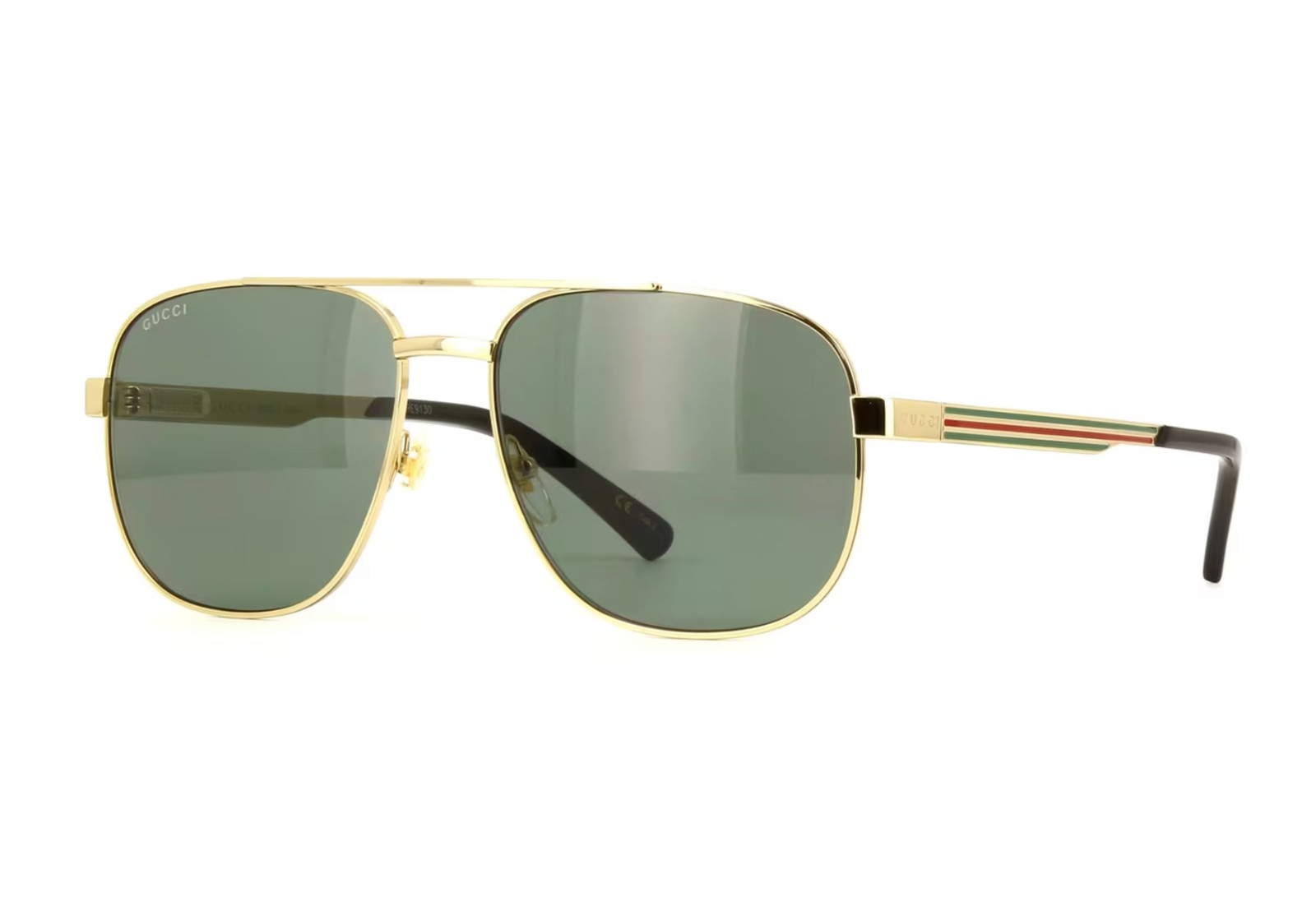 Gucci GG1223S 002 Unisex Aviator Sunglasses in Gold with Grey Lens 100% UV