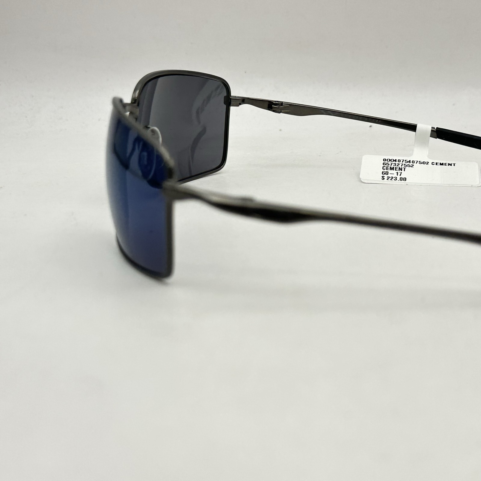 Oakley Mens Ejector Irregular Thin Square Full Rim Sunglasses OO4142 Cement