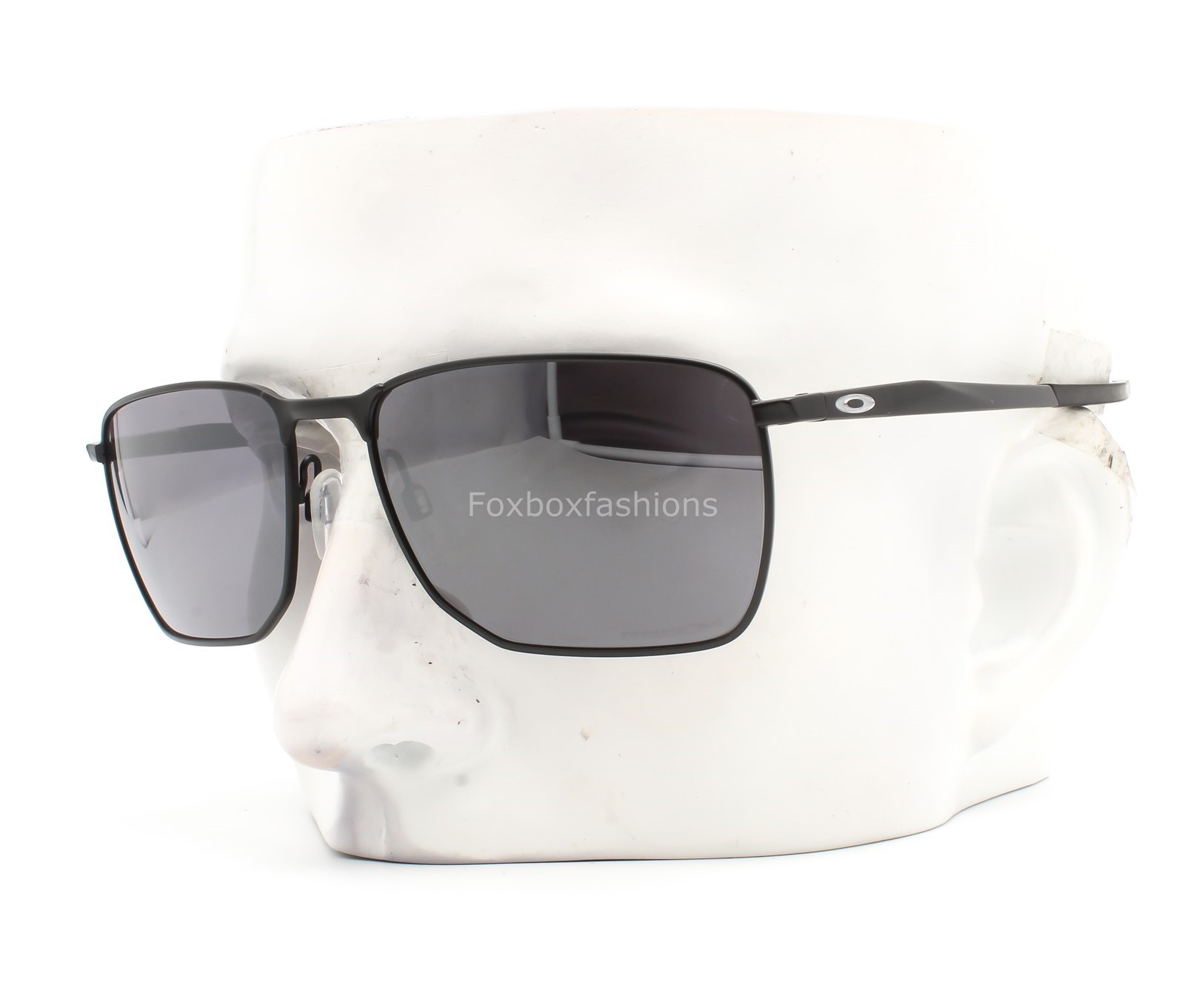 Oakley Ejector Sunglasses OO4142-0158 Satin Black Metal Prizm Black Lens w/pouch