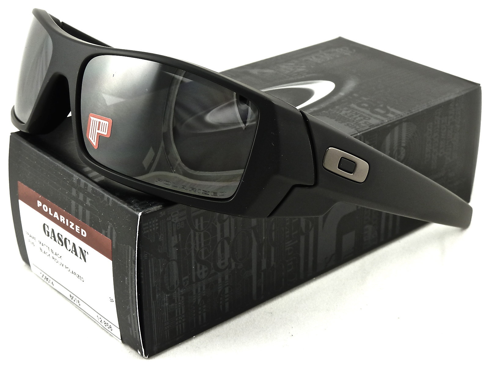 NEW Oakley Gascan Sunglasses Matte Black l Black Iridium Polarized 12-856