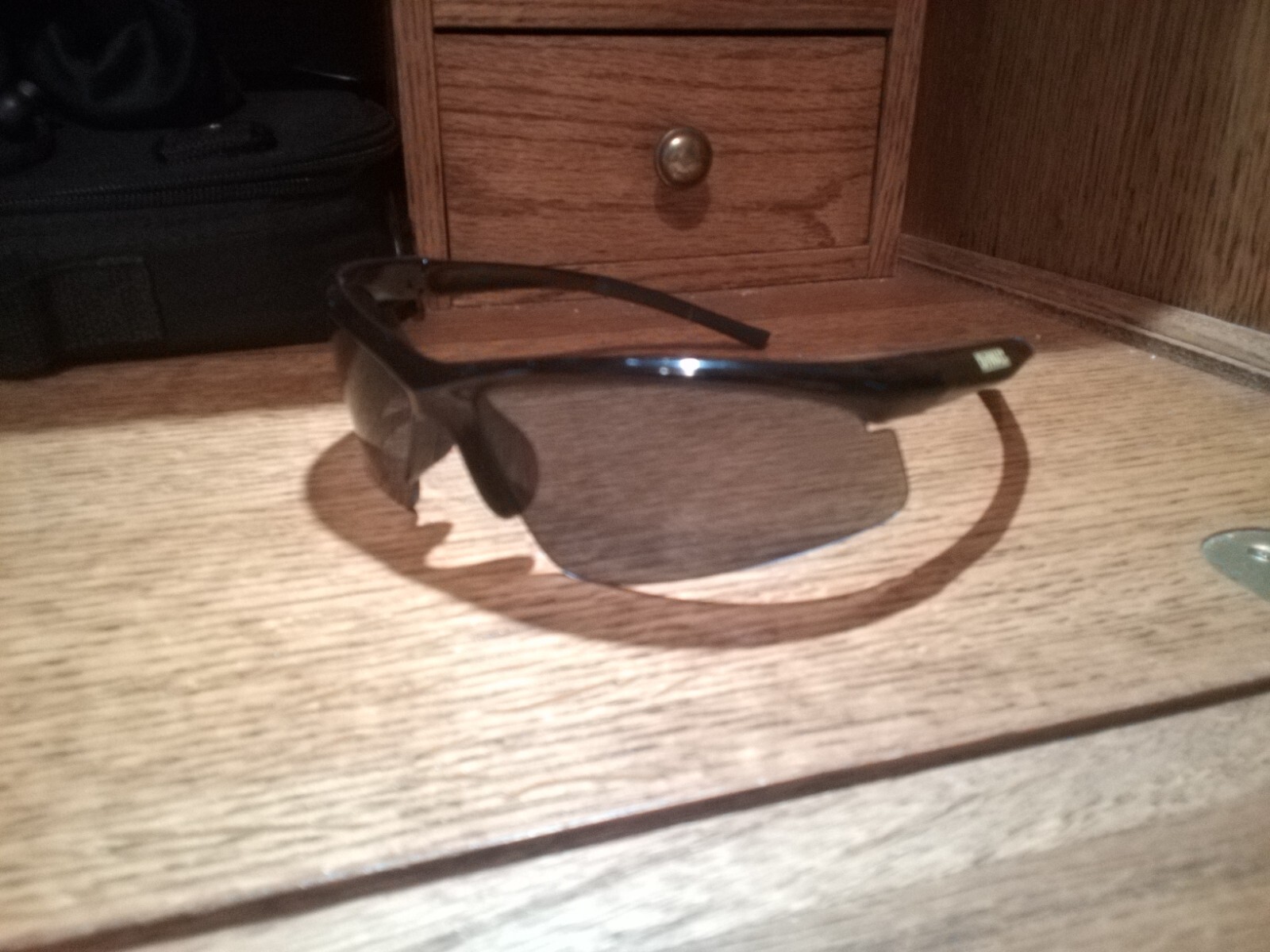 DeWalt Black Half-Frame Sport Sunglasses