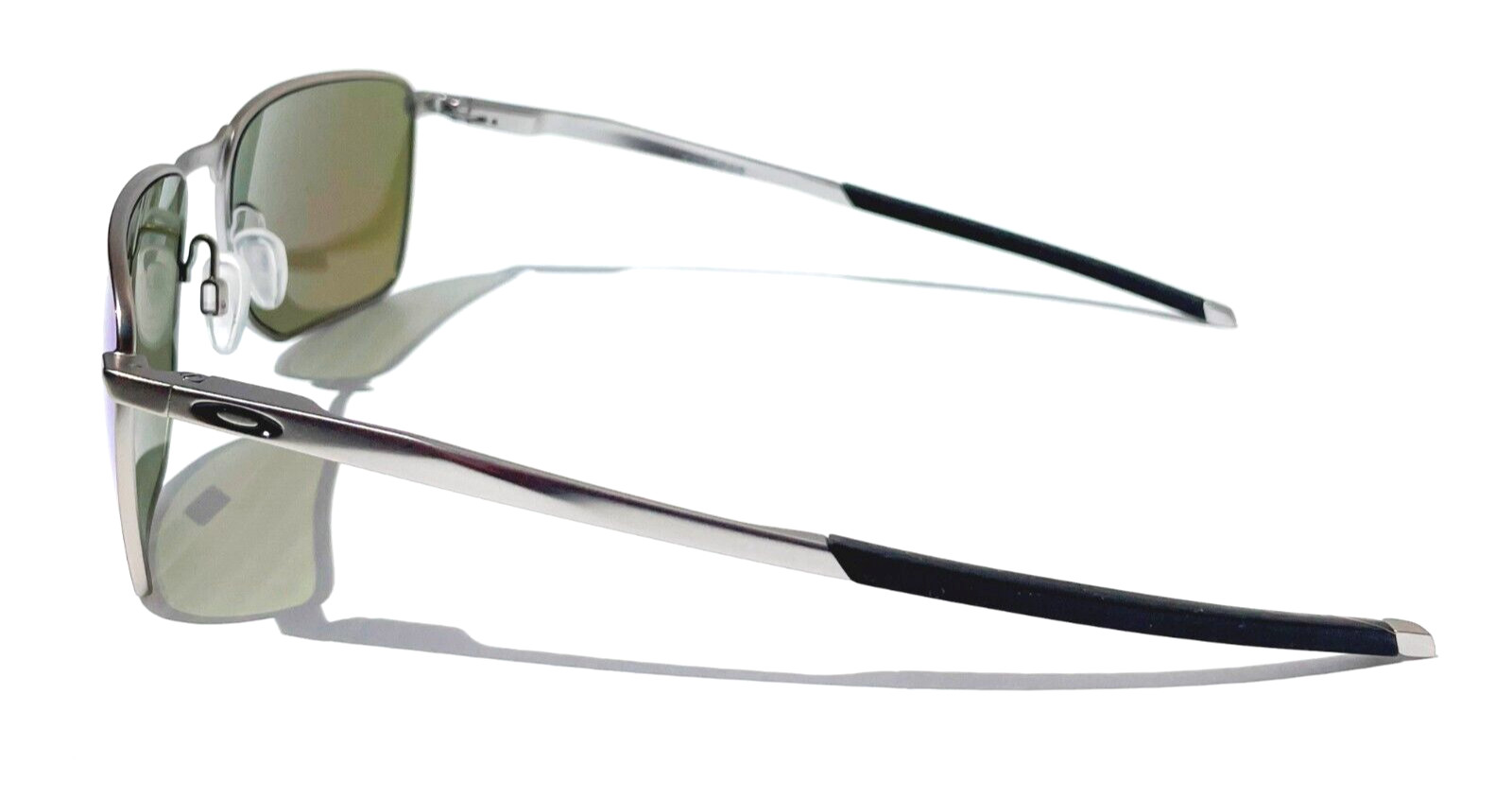 NEW Oakley EJECTOR Satin Chrome PRIZM Sapphire Lens Sunglass 4142-04