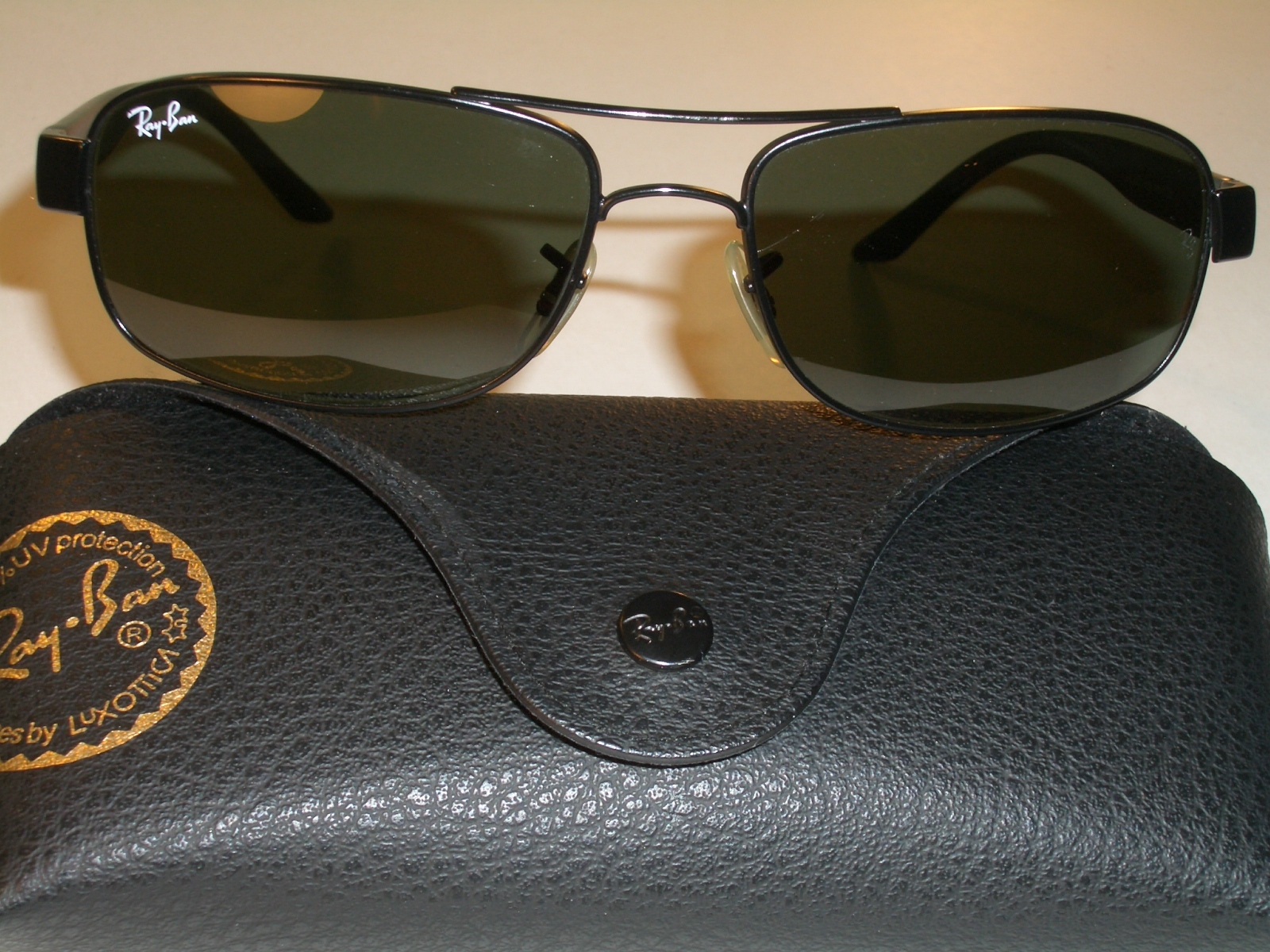 RAY BAN RB3273 006 57[]17mm STUNNING SLEEK G15 GLASS LENS BLACK SUNGLASSES SUPER