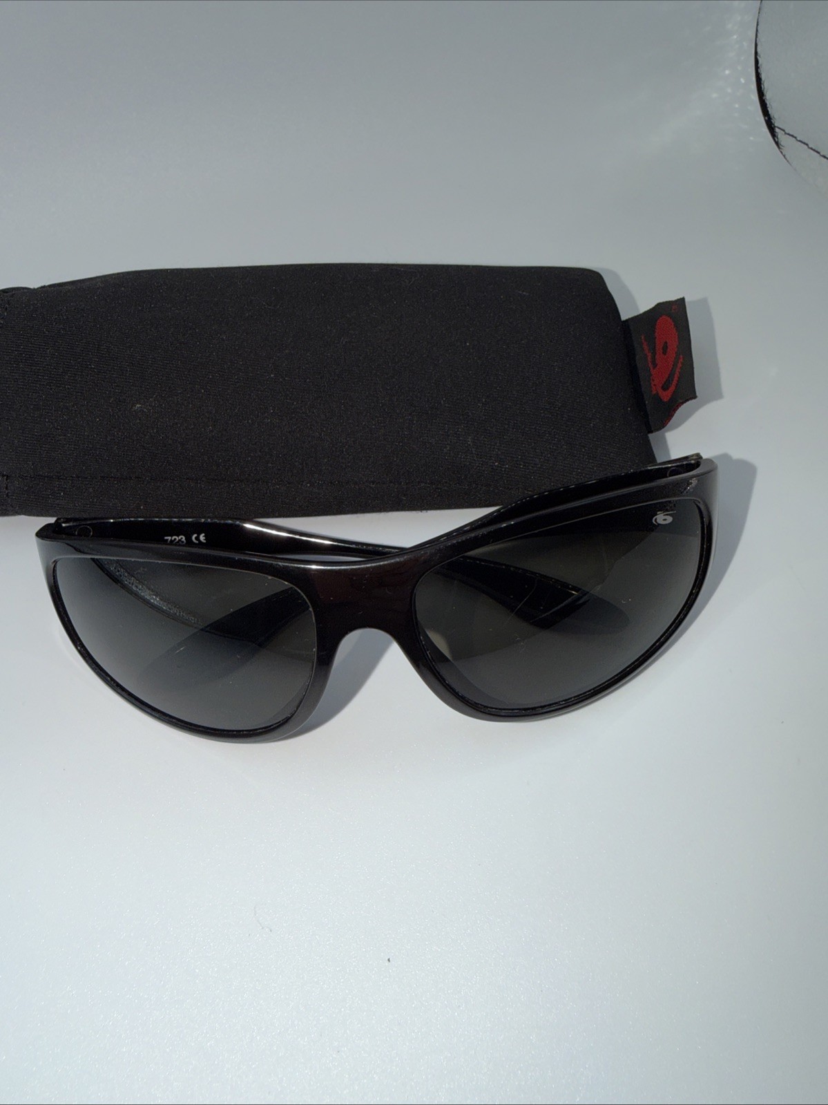 BOLLE Sunglasses 723 Black Wrap Lightweight France Sport Sunglasses