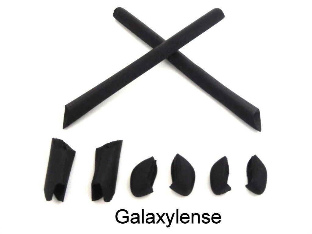 Galaxy Earsocks & Nose Pads Rubber Kits For Oakley Half Jacket XLJ Black