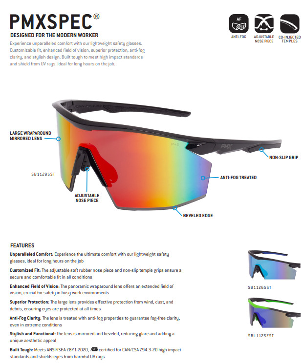 Baseball Softball Cycling Anti Fog Mirror Sunglasses UV ANSI Z87+ Safety Glasses