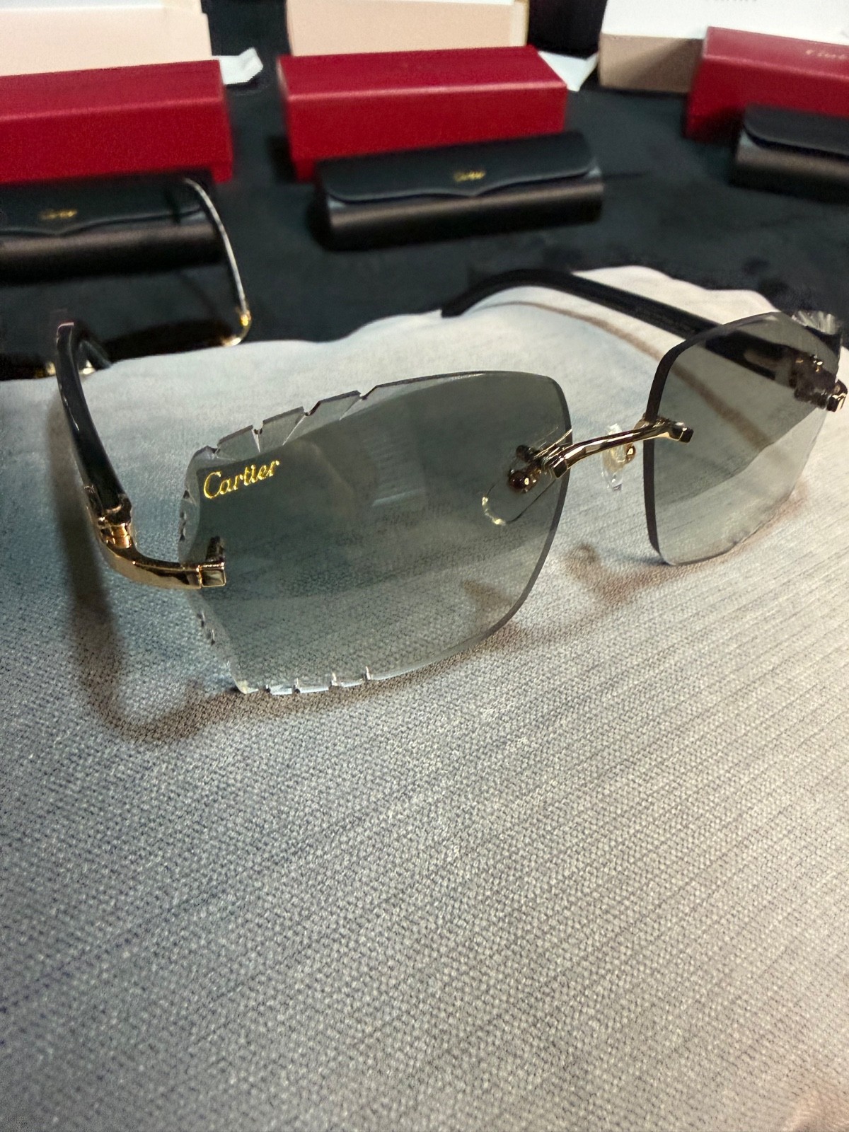 Cartier Men’s Rimless Sunglasses