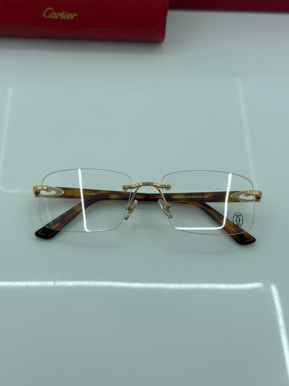 Big C CT2870 Gold/Havana Buffalo Horn Car tier Glasses|US Stock|No Import Fees|