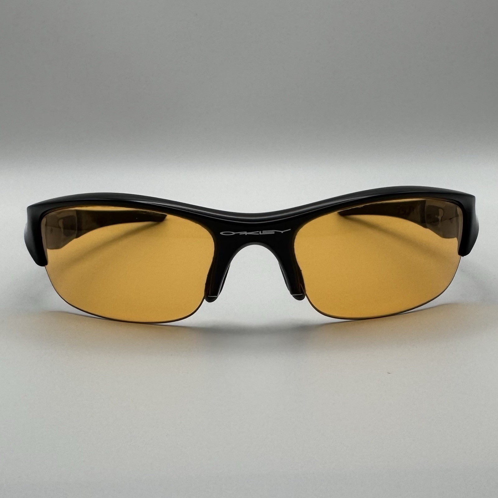 Oakley Flak Jacket XLJ 03-953 Jet Black Yellow Persimmon Sunglasses Made In USA