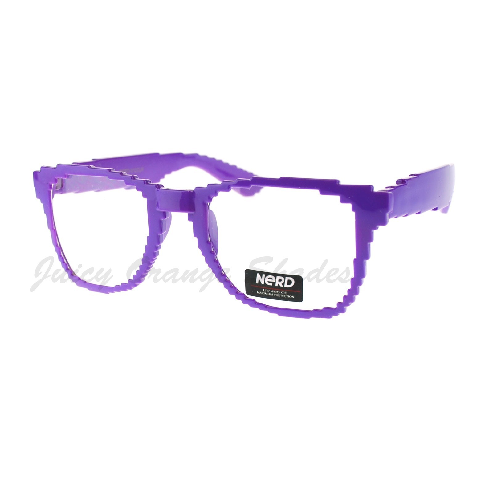 Pixelated Clear Lens Glasses Pixel Digital Fashion Eyeglasses