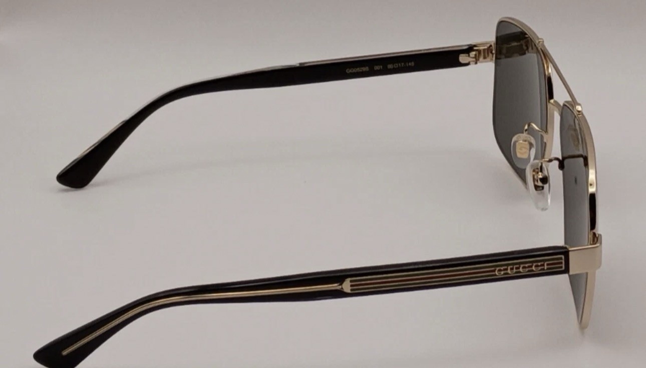 GUCCI GG0529S-001-60 Sunglasses Size 60mm 145mm 17mm gold Men NEW