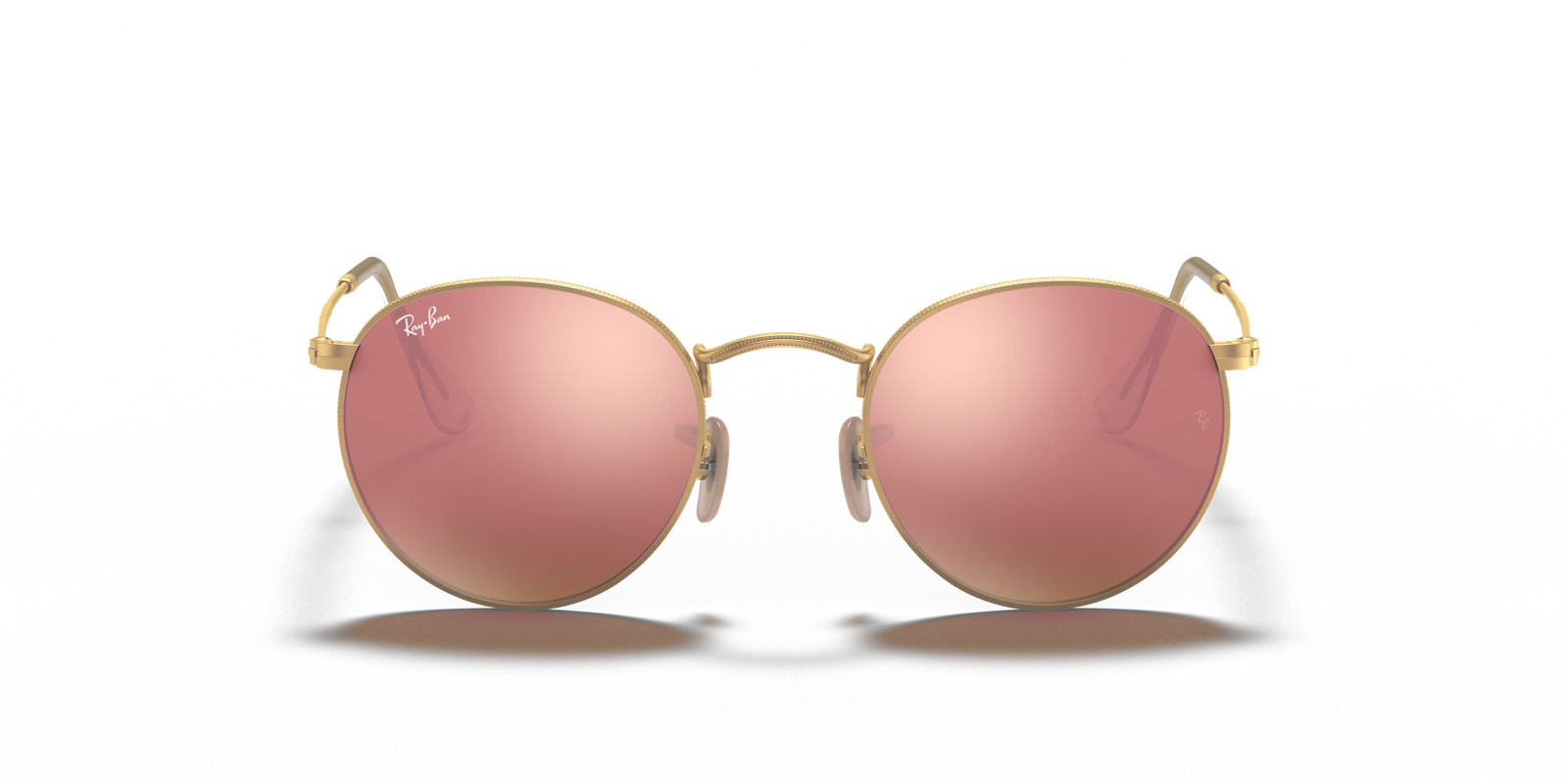 Ray-Ban RB3447 112/Z2 50mm Round Metal Gold Sunglasses
