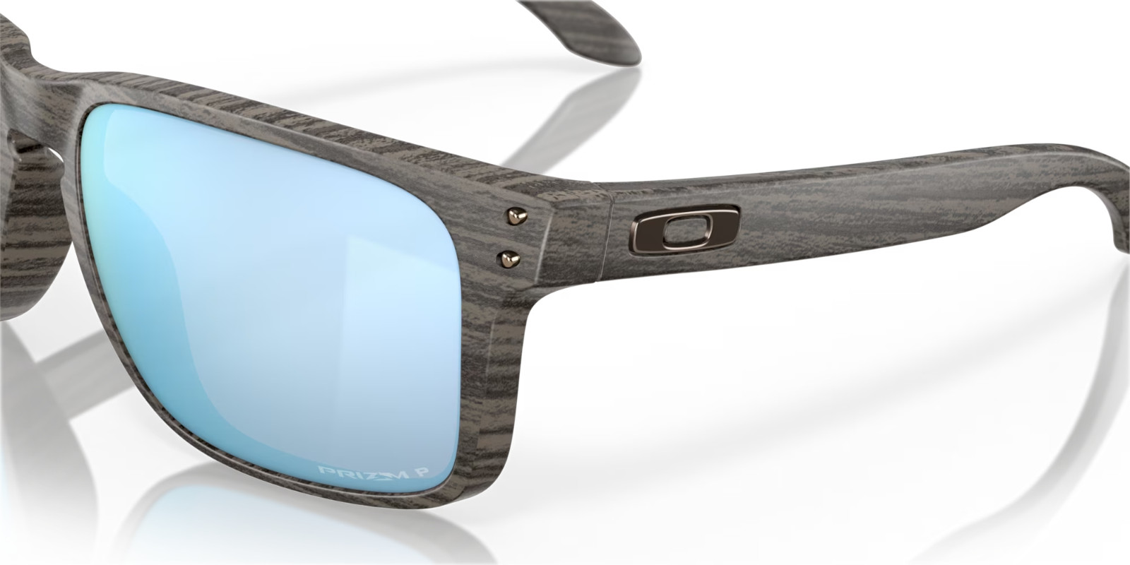 NEW Oakley HOLBROOK XL Woodgrain Polarized Deep Water PRIZM H2O Sunglass 9417-19