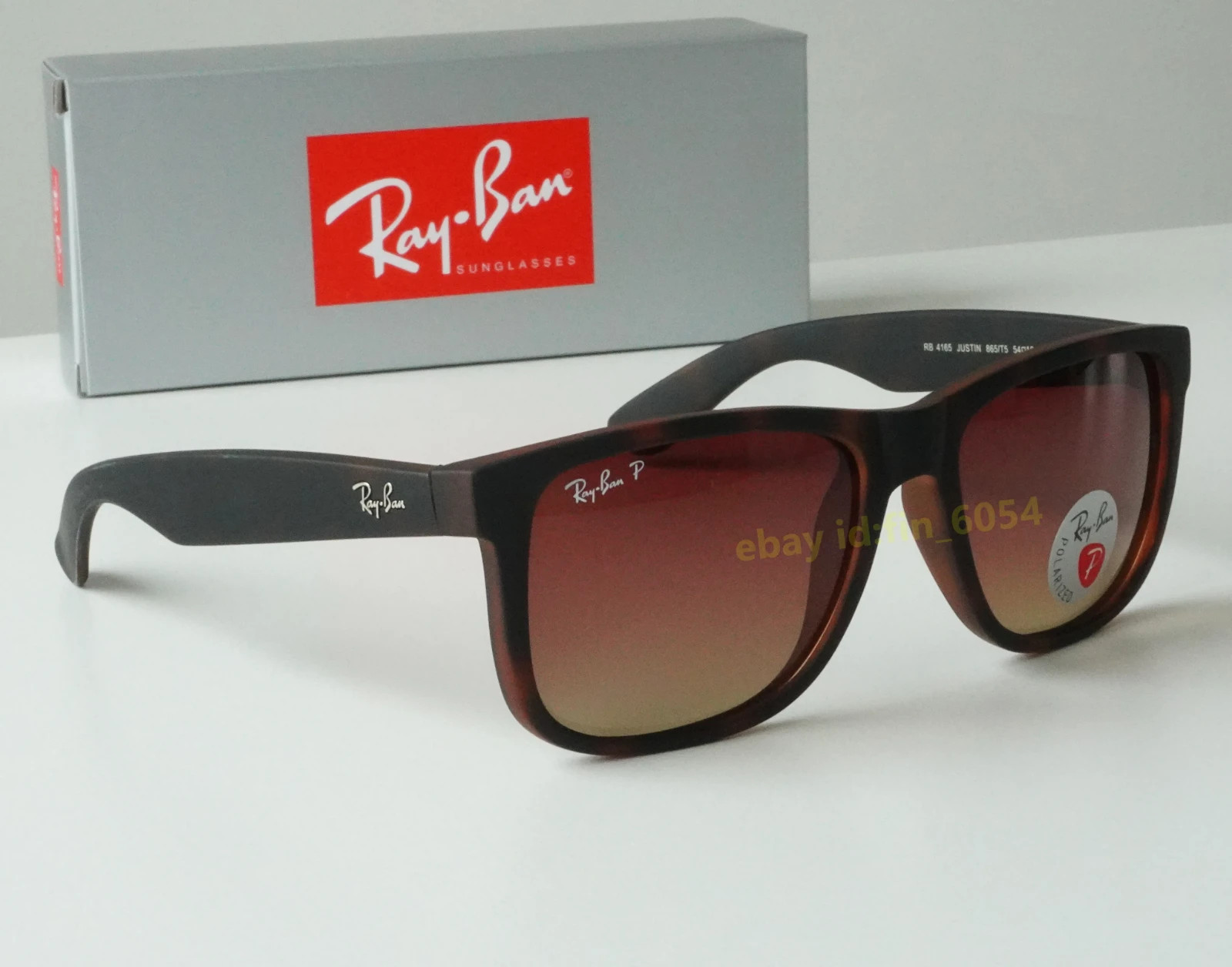 Ray-Ban Justin Classic Matte Havana/Brown Gradient Polarized 54 mm Sunglasses