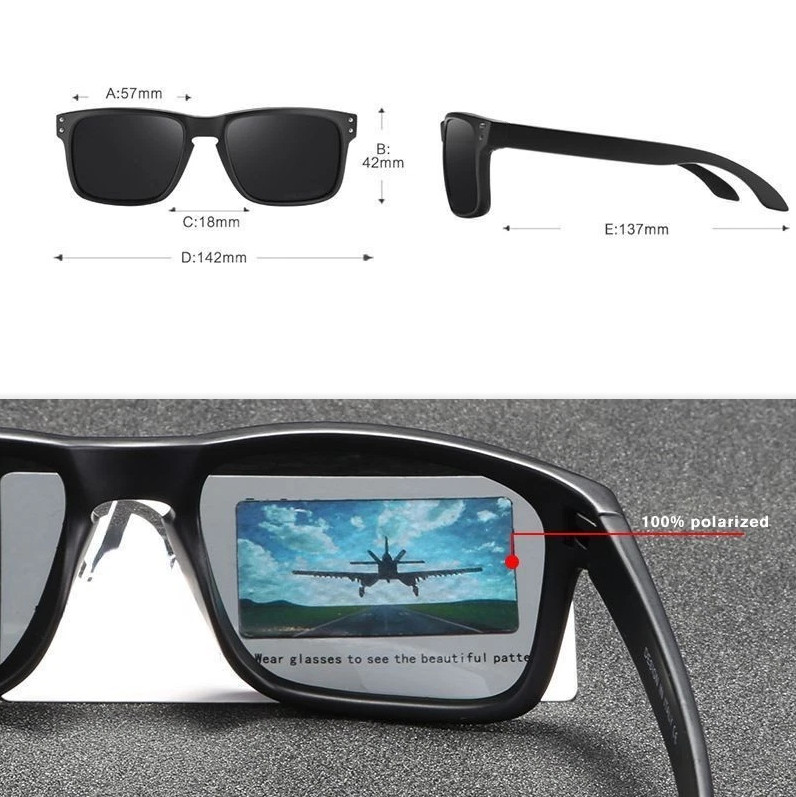Oakley Holbrook Polarized Sunglasses Grey Woodgrain Frame Silver Mirror UV New