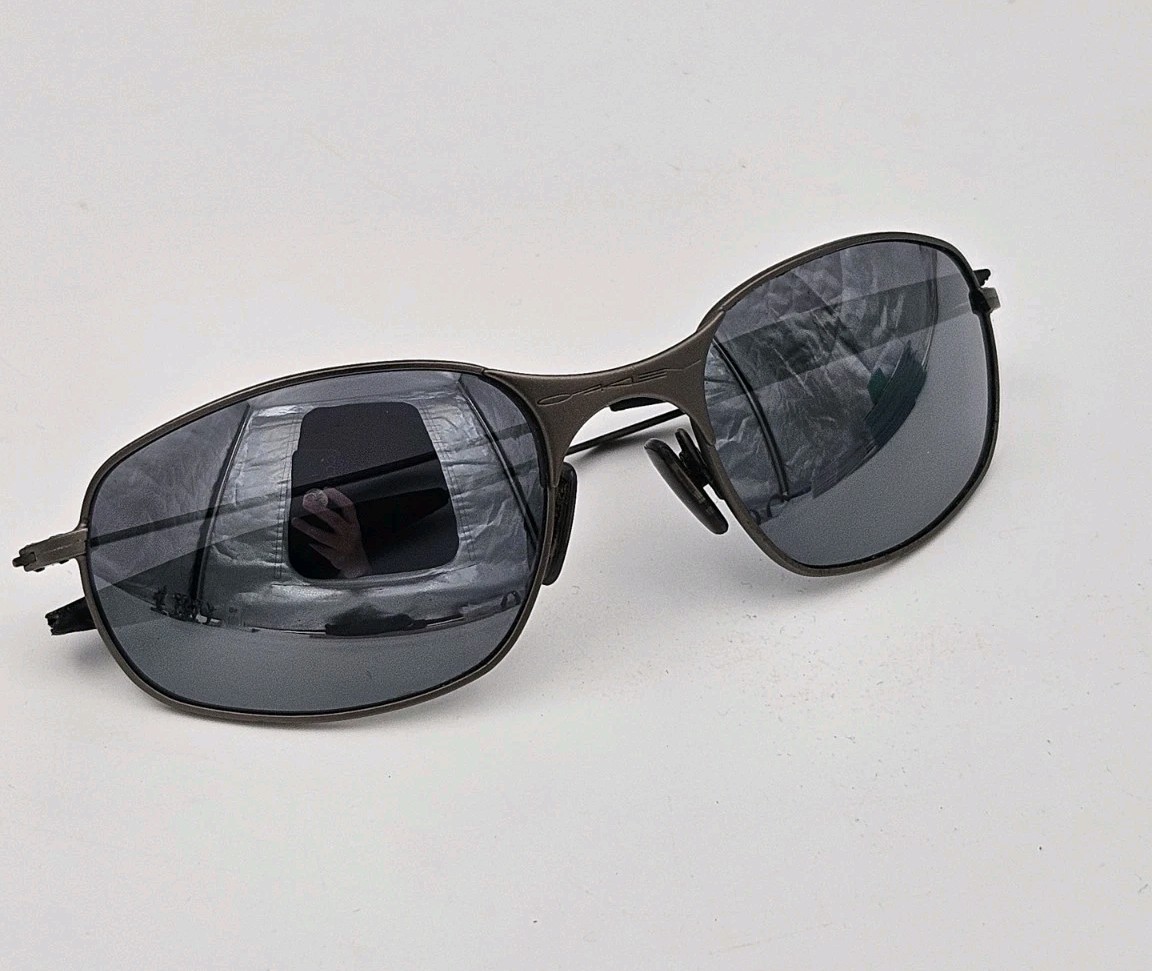 OAKLEY Metal Sports Wrap Sunglasses With Pouch