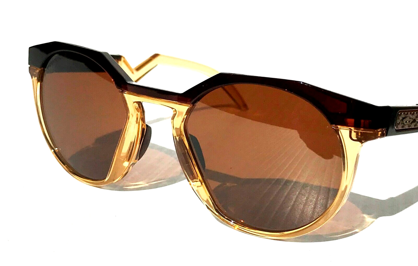 NEW Oakley HSTN Dark Amber Light Curry PRIZM Tungsten Lens Sunglass 9242-07