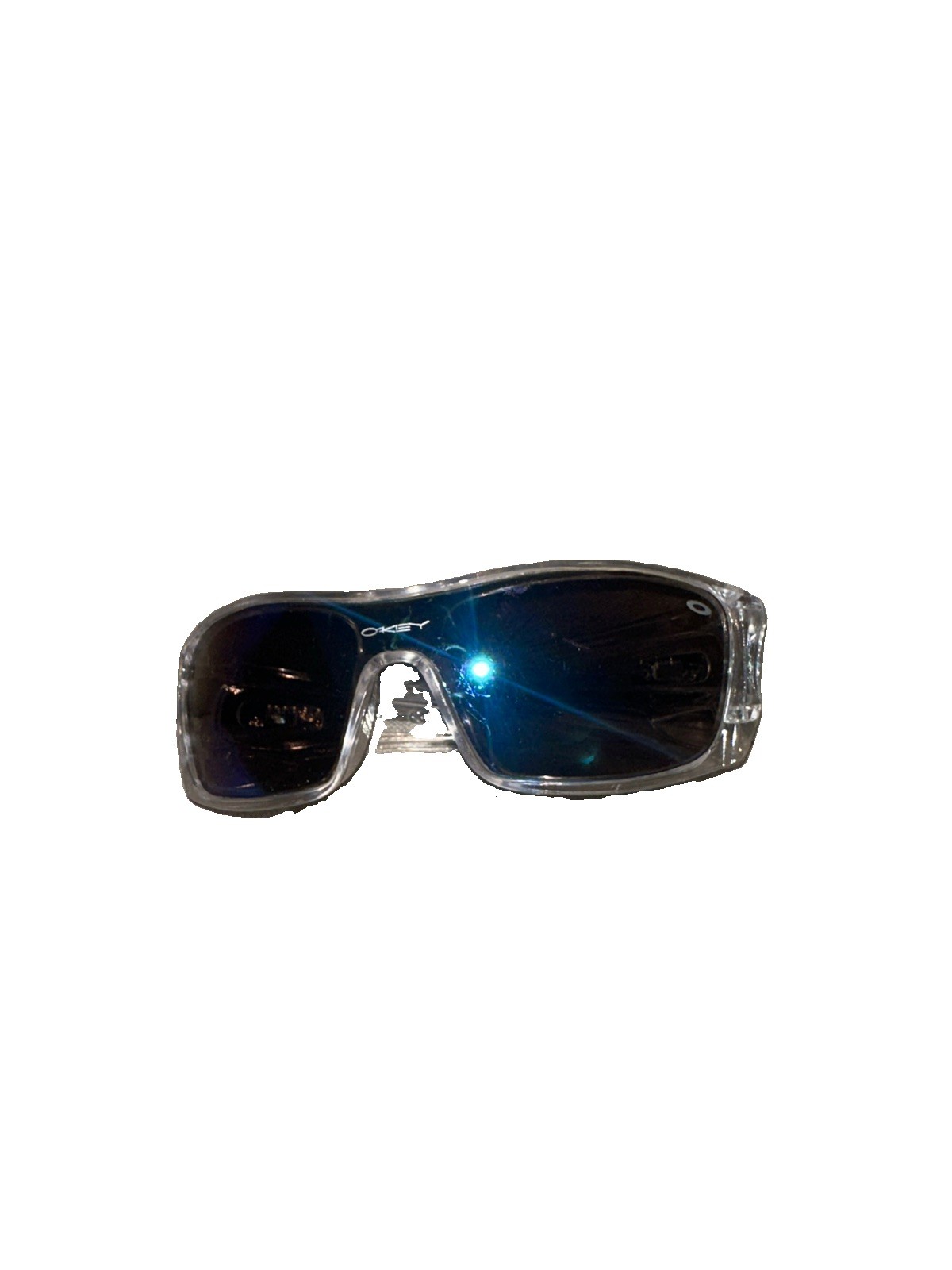 Oakley OO9096-03 FUEL CELL Matte transparent /Blue Polarized Sunglasses