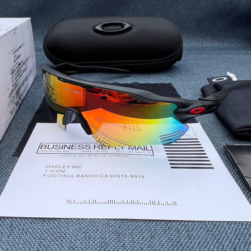 Oakley Radar EV Patn OO9208 Sunglasses Black & Orange Polarized Lenses