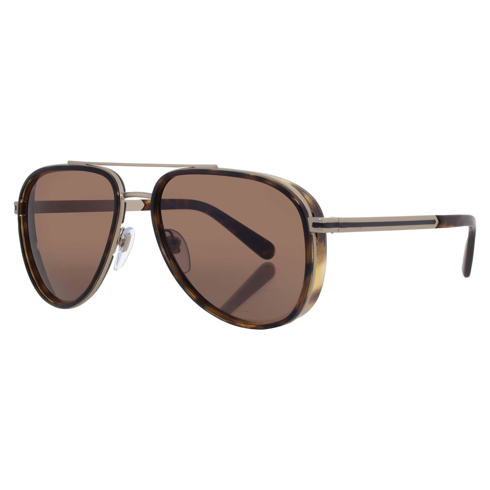 Bvlgari Dark Brown Pilot Men’s Sunglasses BV5060 202253 57 BV5060 202253 57