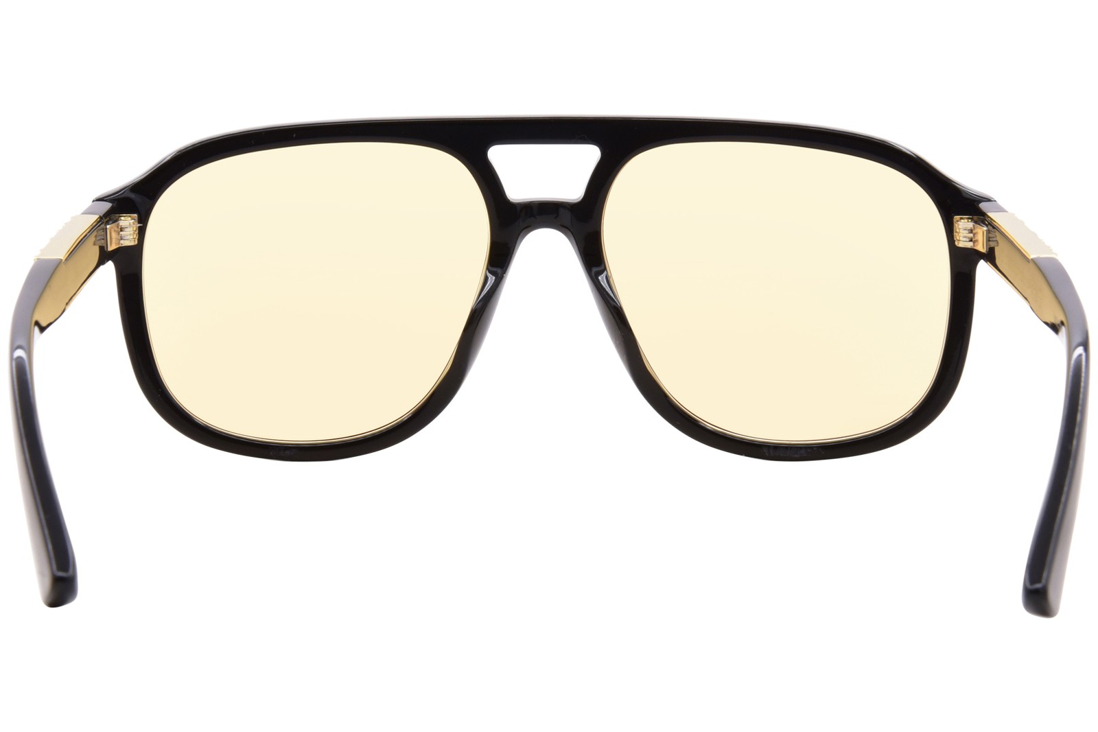 Gucci GG1188S 002 Sunglasses Black Custom Orange-Blue Flash Mirror Pilot 58mm
