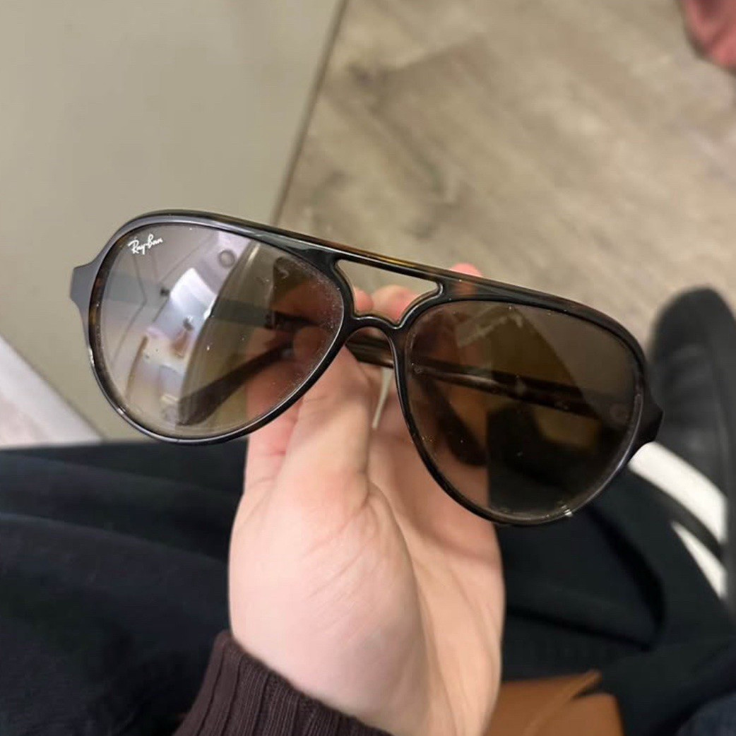 Ray-Ban Cats 5000 Classic Pilot Sunglasses Tortoise Brown Gradient 140mm
