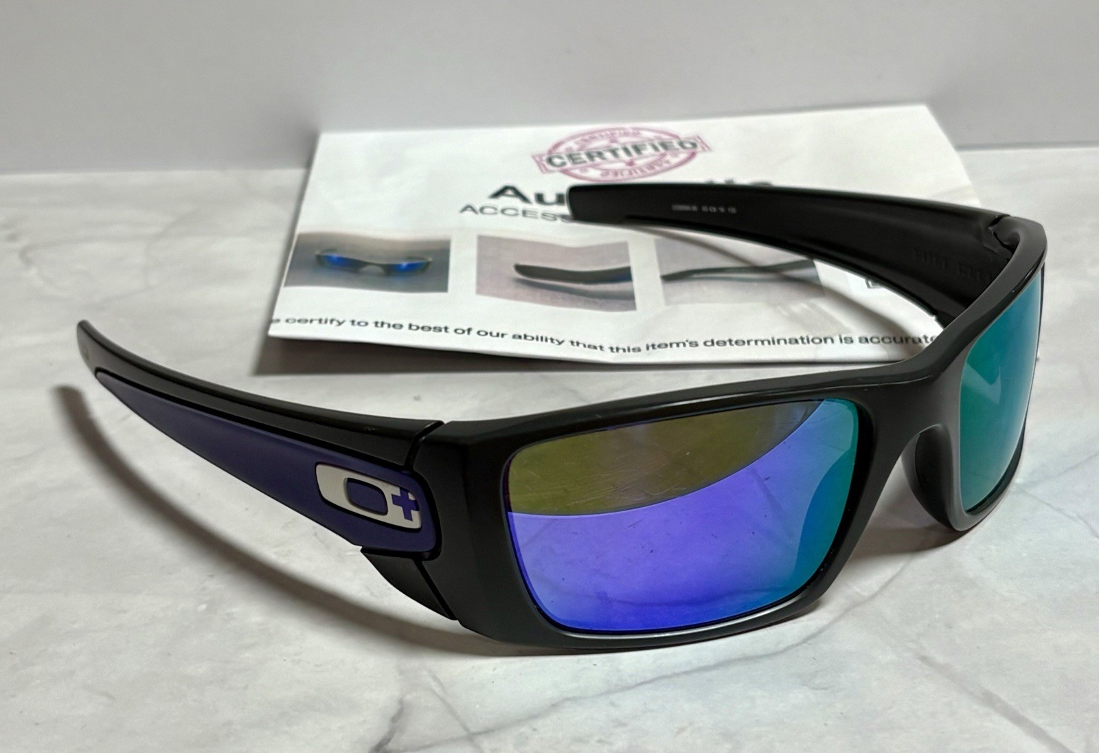 Oakley Infinite Hero FUEL CELL OO9096-36 Black/Carbon Frames Sunglasses- READ