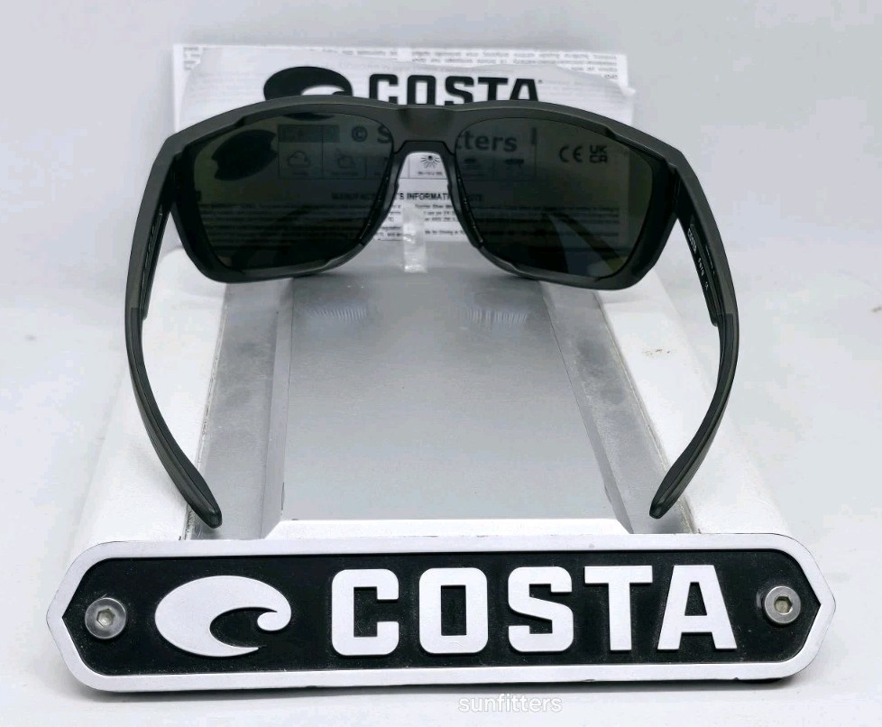 COSTA DEL MAR steel gray metallic/blue mirror FERG polarized 580G sunglasses NEW
