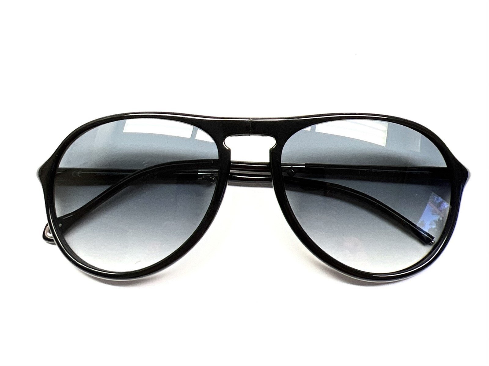 Ermenegildo Zegna SZ 3601 0Z42 Folding Sunglasses Gloss Black Foldable – Blemish