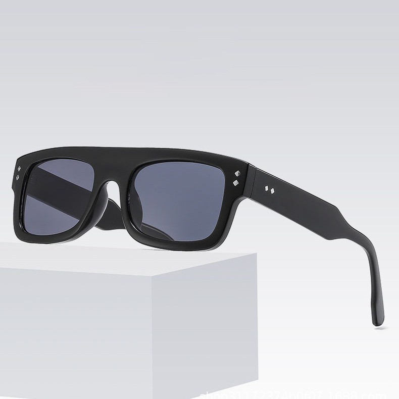 Square Cholo Sunglasses Super Dark OG LOC Gangster Style Black Rectangular Gafas